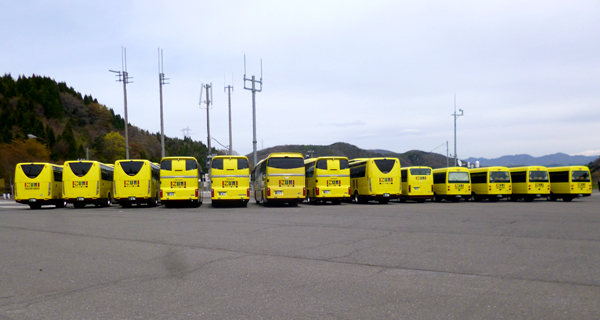 いろいろなバス集結！